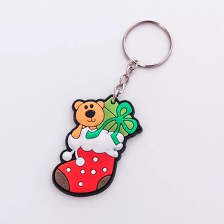 Combo 10 Móc Khóa Silicon Noel
