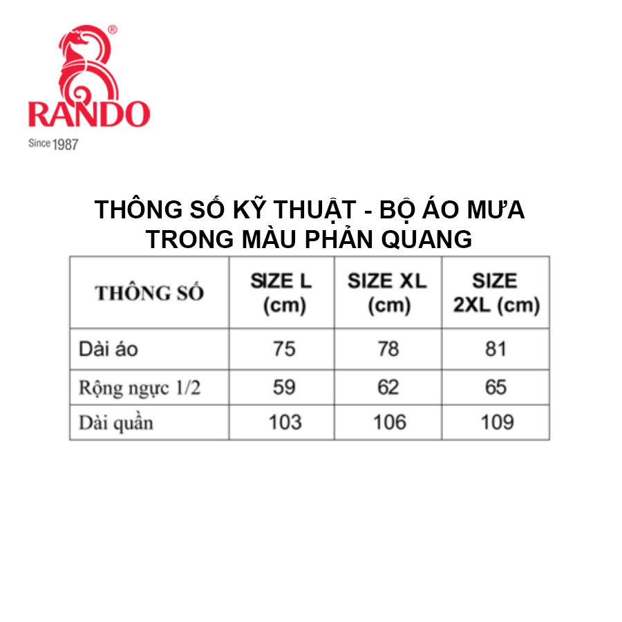 Áo Mưa Bộ RANDO Nhựa Trong Suốt Cao Cấp Phản Quang Dành Cho Đi Phượt Đi Xe Đạp Không Thấm Nước Chính Hãng Thời Trang Bộ