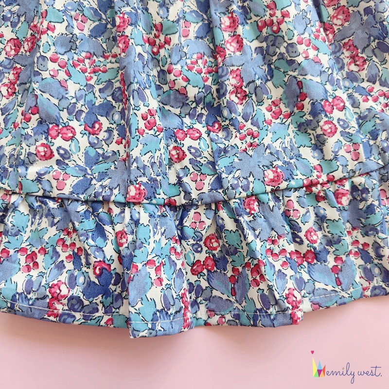 Chân Váy Hoa Xếp Li Bằng Cotton Thời Trang Dành Cho Bé Gái
