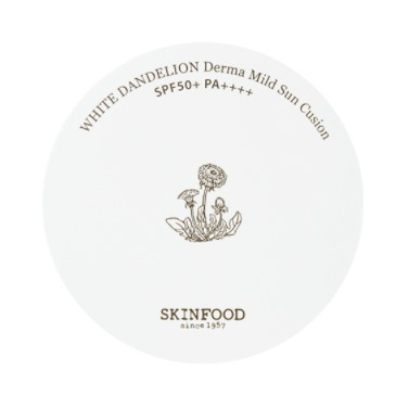 Phấn Trang Điểm Trắng Da SKINFOOD  White Dandelion Derma Mild Sun Cushion SPF50 + PA ++++ 14g