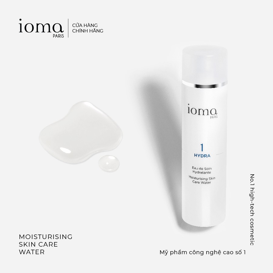 Nước cân bằng độ ẩm và bảo vệ da Ioma Paris Moisturising Skin Care Water - 200ml