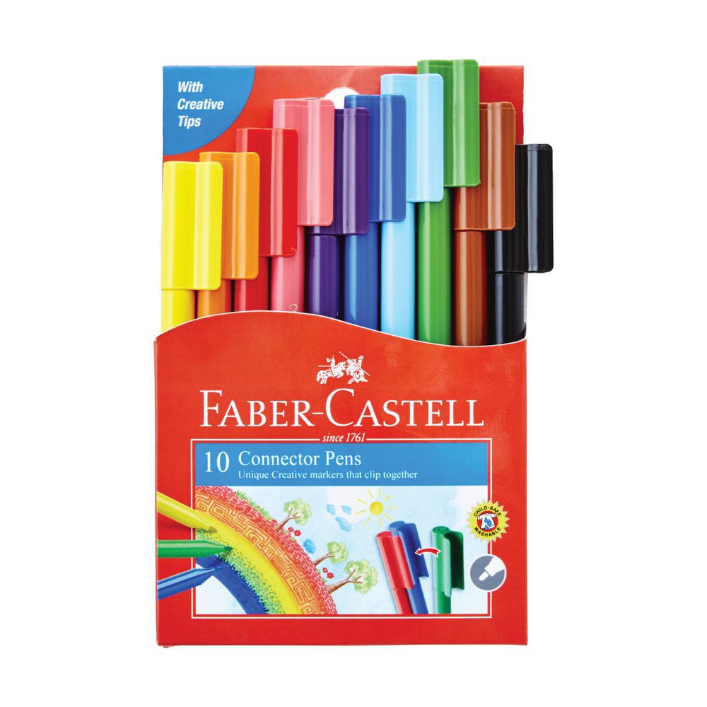 Bút Lông Màu Connector Faber Castell 10 Màu