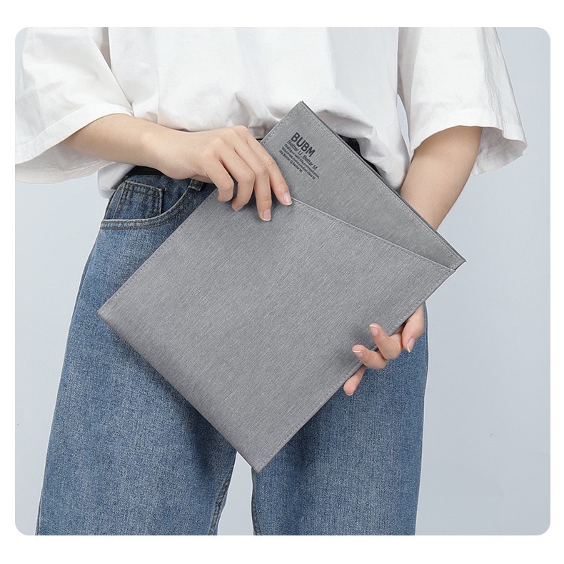 Túi đựng iPad kiêm vỏ bao chống sốc máy tính bảng, điện thoại, tai nghe, phụ kiện điện tử Bubm phom vải cứng