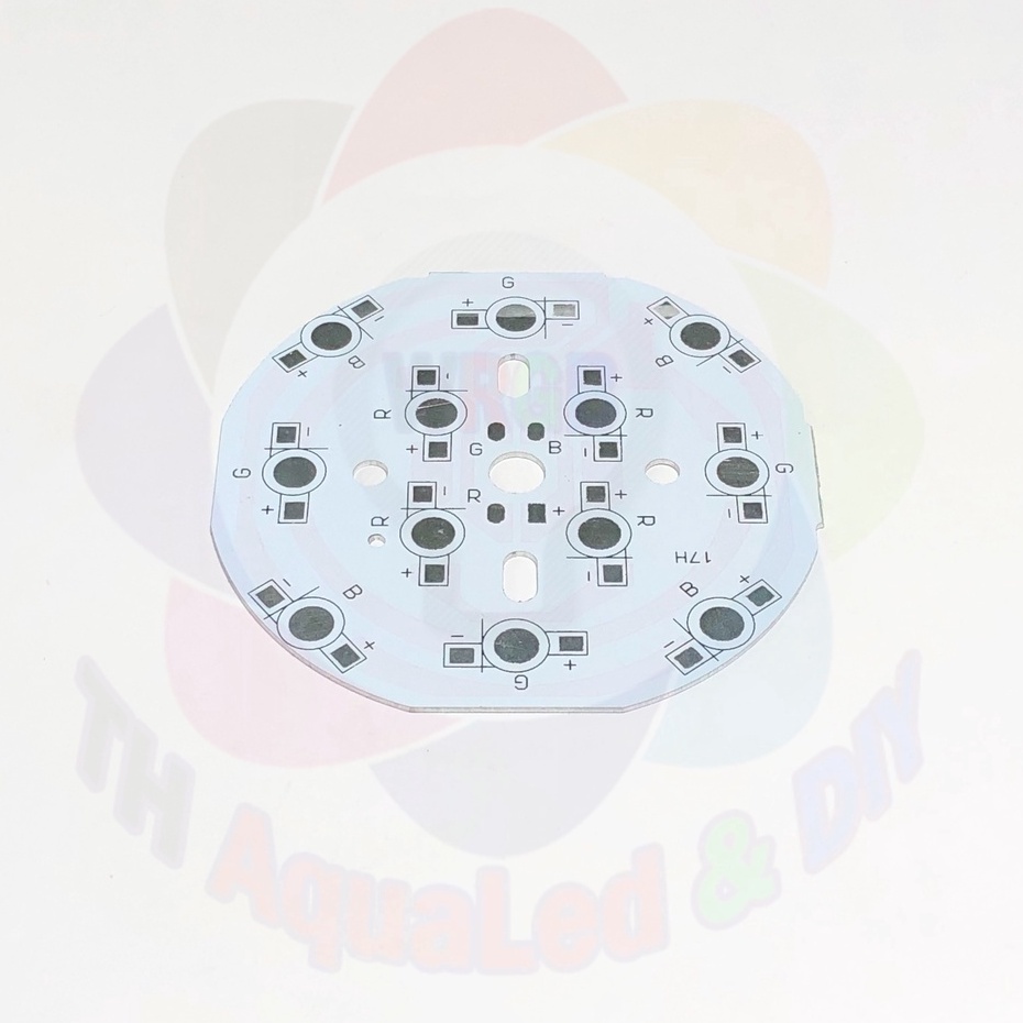 Mạch LED tròn RGB 12 chip 3 kênh 3 cụm, dùng nguồn 12 volt, đường kính 78mm