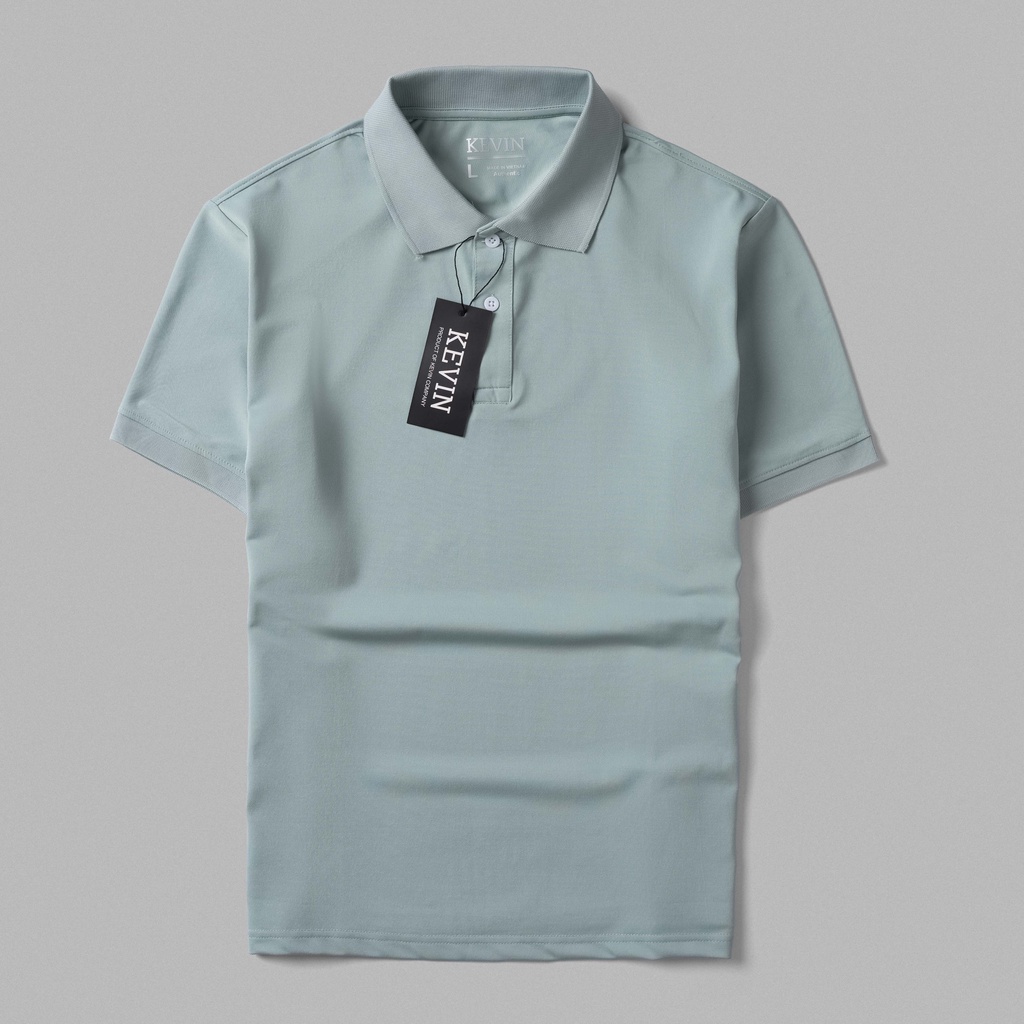 Áo thun nam POLO trơn vải cá sấu cotton cao cấp KEVIN ngắn tay cực sang trọng
