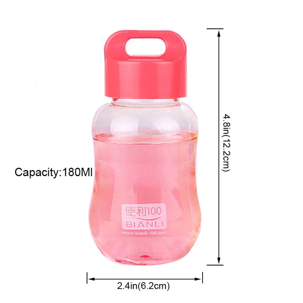 TARSURE 180Ml Portable Plastic Colorful Water Bottle School Water Bottles For Children Mini Cute/Multicolor