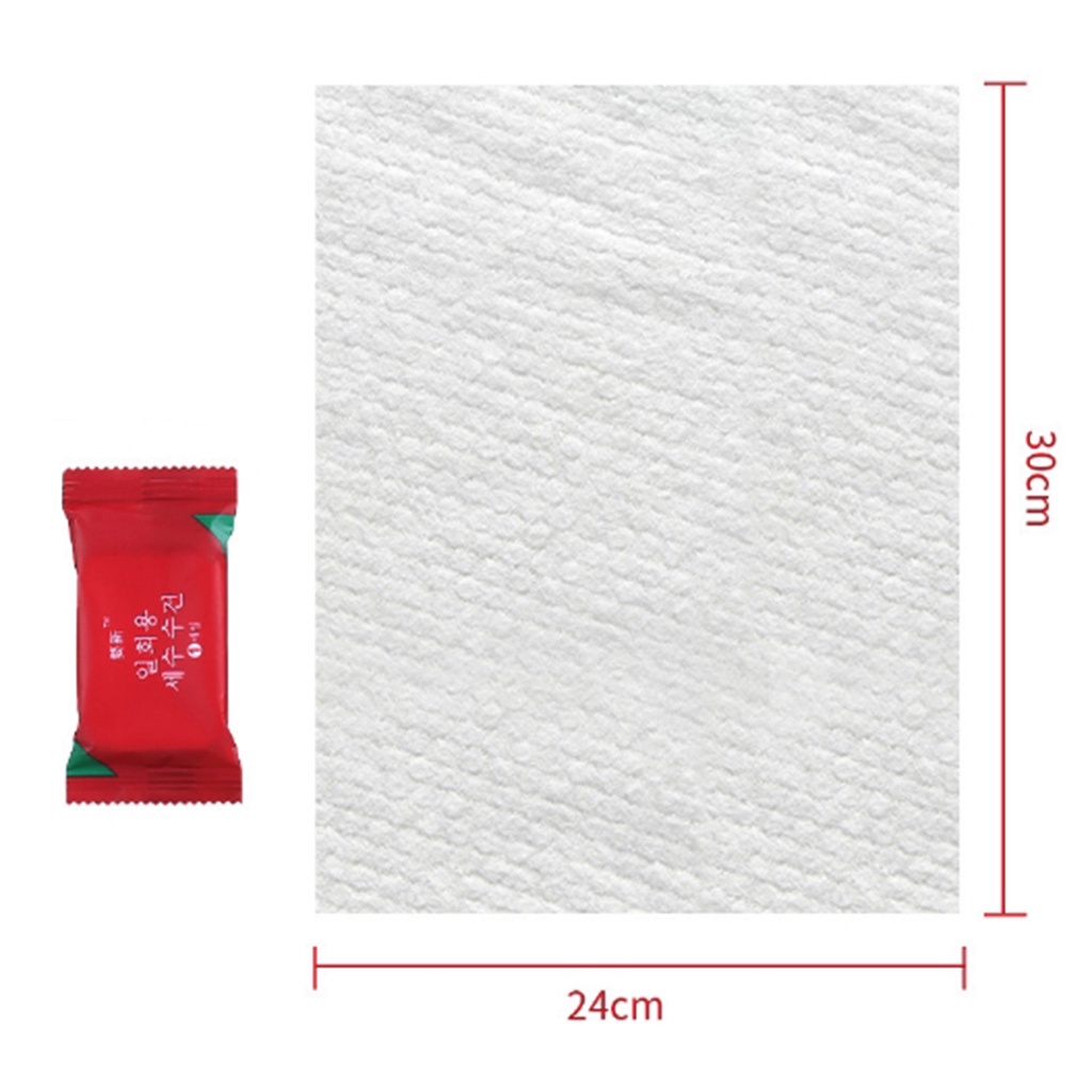 PVN46246 Gói 20 khăn giấy nén hình viên kẹo - Khăn đa năng du lịch Hàn Quốc dùng 1 lần trong túi zip