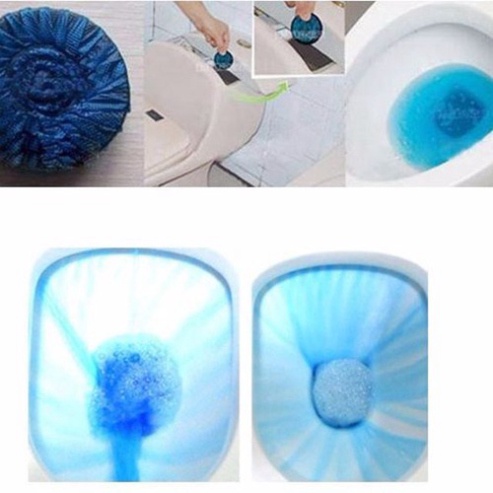 viên thả bồn cầu Gift vỉ 4 viên, viên tẩy bồn cầu khử mùi vệ sinh toilet