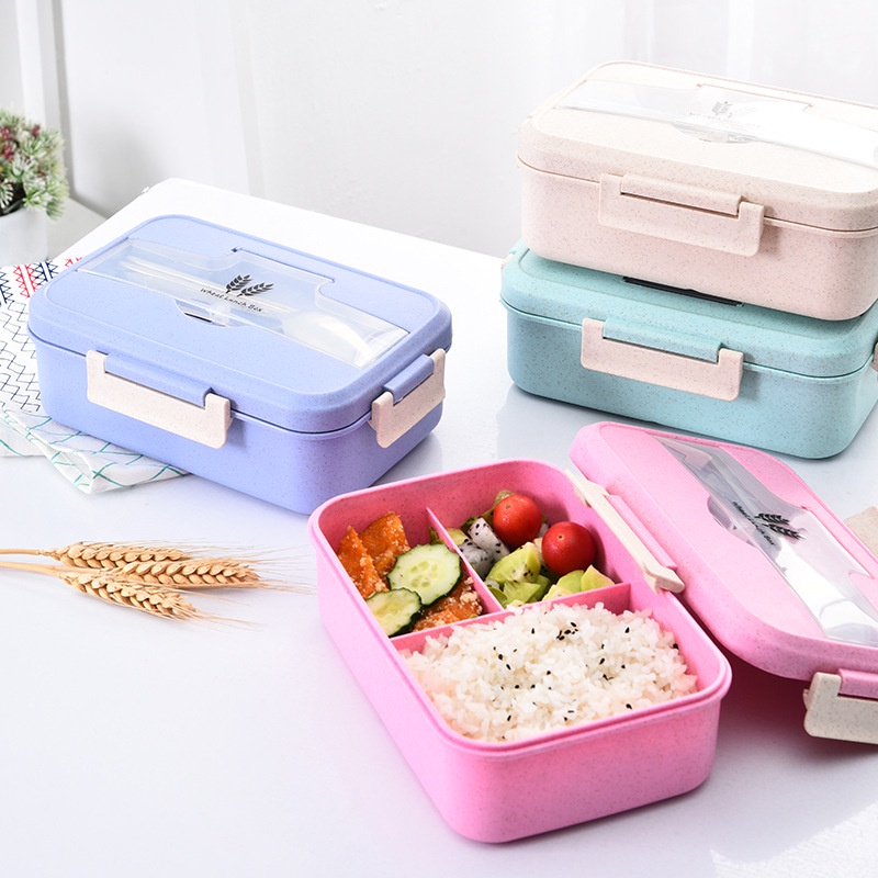 Hộp đựng cơm - Hộp Cơm 2 Tầng SQIRREL lúa mạch tuyệt đối an toàn cho sức khỏe