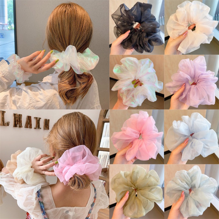 Dây Cột Tóc Vải Thun Co Giãn Thời Trang Hàn Quốc