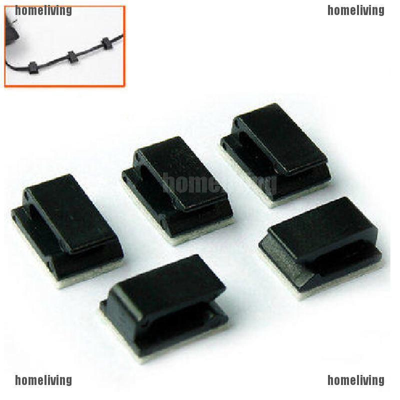 ❤❤Set 10 Kẹp Cố Định Dây Cáp Gọn Gàng Trên Xe Hơi