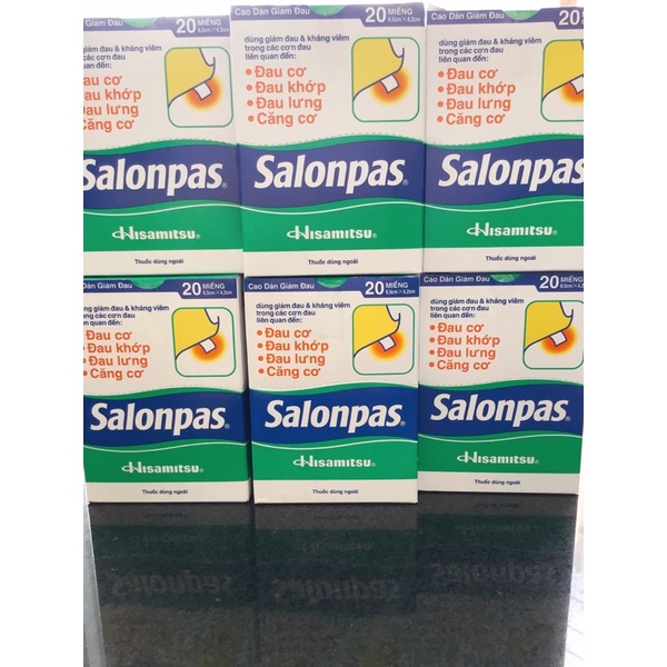 10 hộp Dán giảm đau SALONPAS