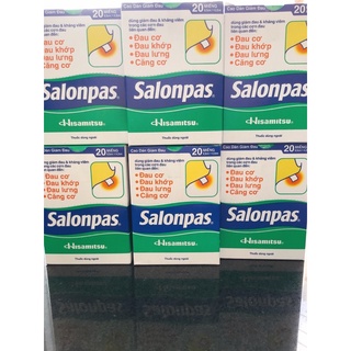 10 hộp Dán giảm đau SALONPAS (hộp 20 miếng)