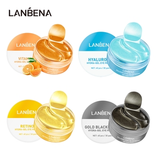 Mặt nạ mắt LANBENA dưỡng ẩm thành phần Vitamin C/retinol/hyaluronic axit/ngọc trai đen cao cấp 80g (60 miếng)