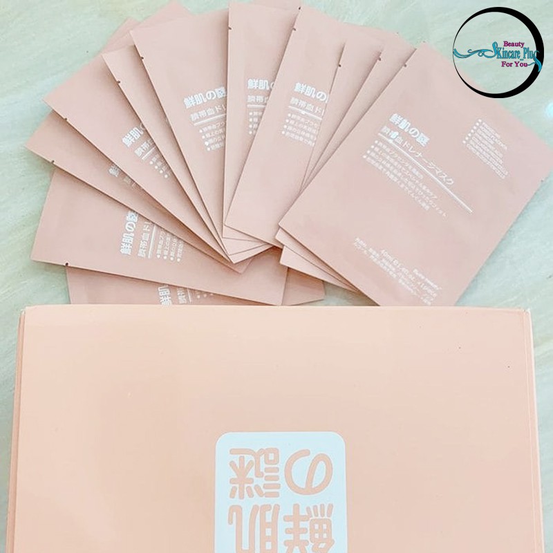 Hộp 50 miếng mặt nạ nhau thai cừu/ Mặt Nạ Rwine Beauty Stem Cell Placenta Mask Nhật Bản