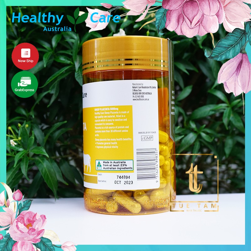 Nhau Thai Cừu [Úc] Sheep Placenta Healthy Care 5000mg - 100 viên