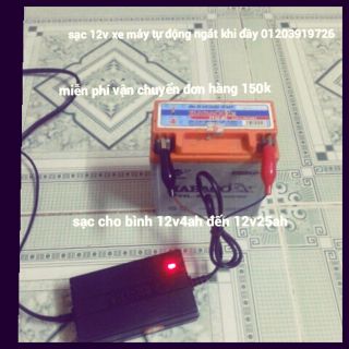 Máy nạp ắc quy 12v tự ngắt khi đầy