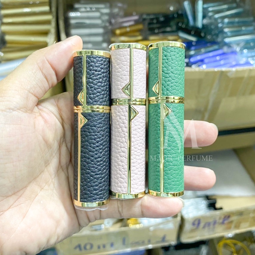 Chai lọ đựng nước hoa tự bơm luxury 5ml bọc da sang trọng vật liệu cao vòi phun siêu mịn!