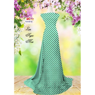 Vải áo dài chấm bi