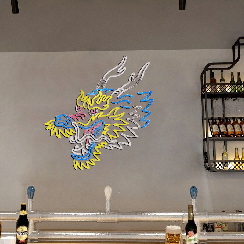 Tranh Mica trang trí Tranh long Trang trí cửa hàng, quán ăn Nhiều Size - EPeBen