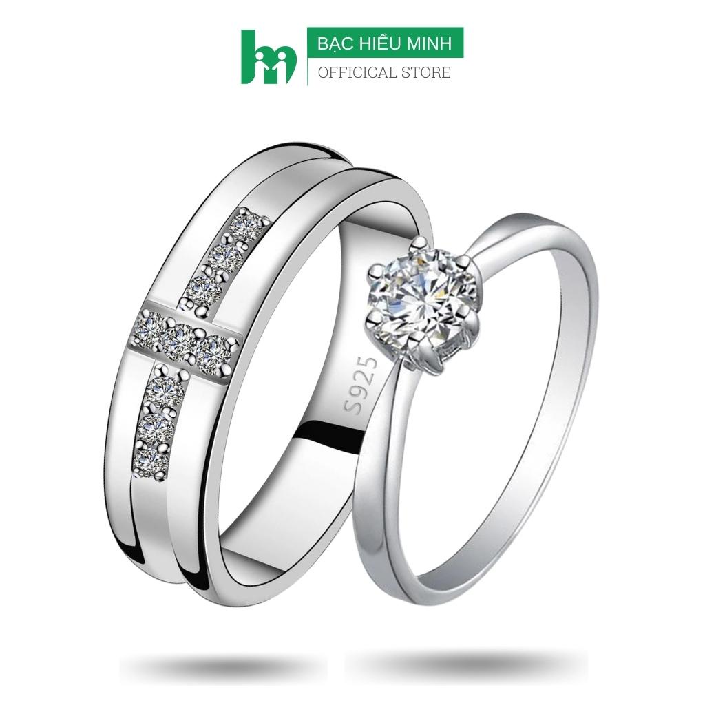 Nhẫn Đôi Bạc Hoa Học Trò - BẠC HIỂU MINH NC614