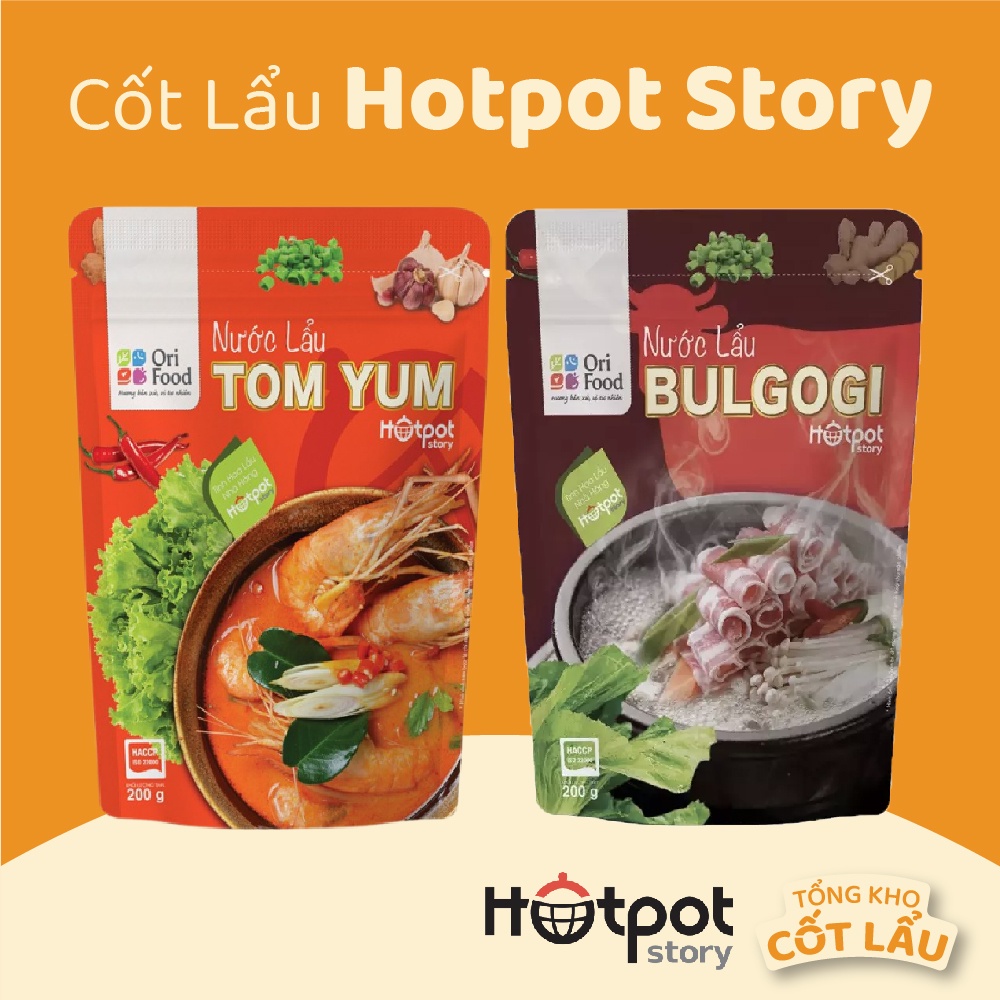 Nước Cốt Lẩu Hotpot Story - Cốt Lẩu Tomyum - Cốt Lẩu Bulgogi 200g