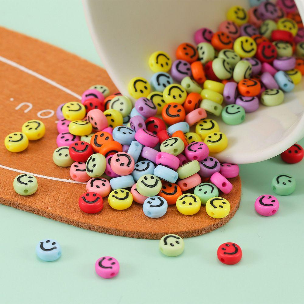 QQMALL Set 100 Mặt Vòng cổ 7mm Hình Oval Dễ Thương