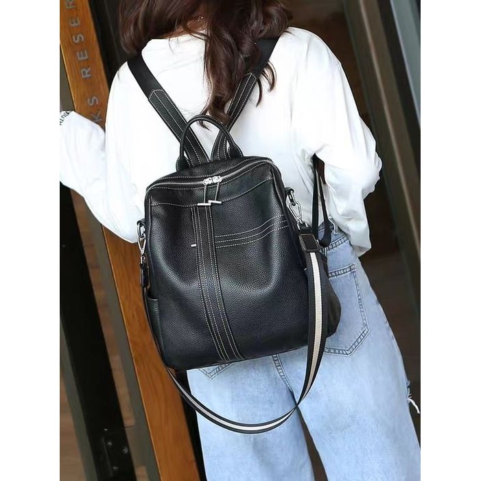 Balo đựng laptop 14inch cho nữ, chất da mềm và chống thấm nước, thời trang công sở, đi học, đi làm BMV0275