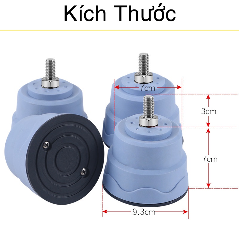 Bộ 4 chân kê chống rung máy giặt tiện lợi