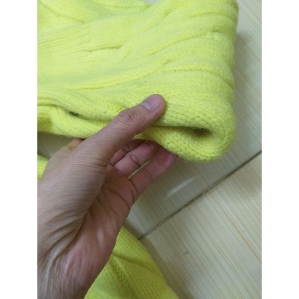 Áo len vặn thừng màu neon free size thanh lý