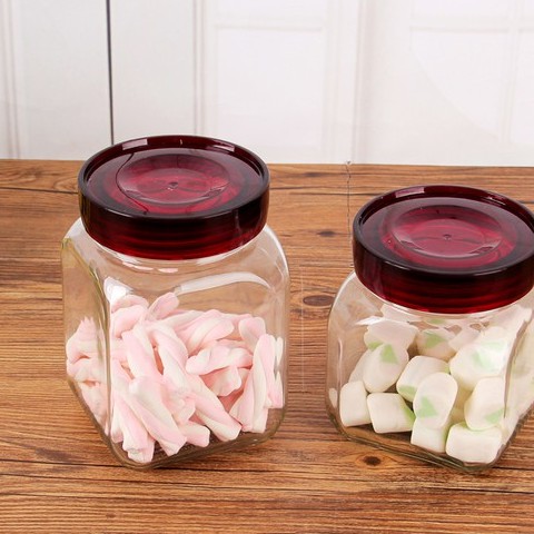 Lọ thủy tinh nắp đỏ 1500 ml