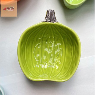 Bát Ăn Dặm Bát Gốm Sứ Cao Cấp Hình Thú, hoa Quả Cho Bé Ăn Dặm Kiểu Nhật Dưa Kids