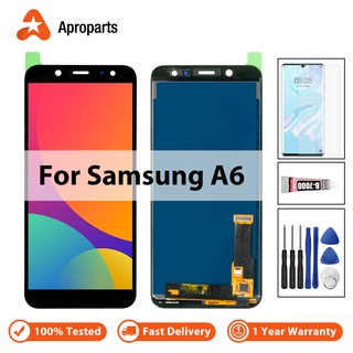 Màn hình LCD cho SAMSUNG Galaxy A6 2018 A600 SM-A600F A600FN Màn hình LCD với Thay thế lắp ráp bộ số hóa màn hình cảm ứng
