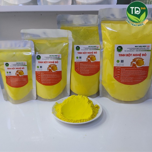 Tinh Bột Nghệ Đỏ Nghệ An giúp trắng da, ngăn chặn lão hóa, tẩy tế bào chết hiệu quả, hỗ trợ tiêu hóa hiệu quả [500g/1kg]