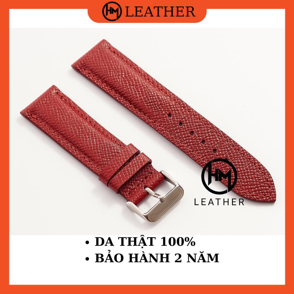 Dây đồng hồ nữ da - Đủ size 12/14/16/18/20/22/24 - Thương hiệu Hima Leather - EPSOM