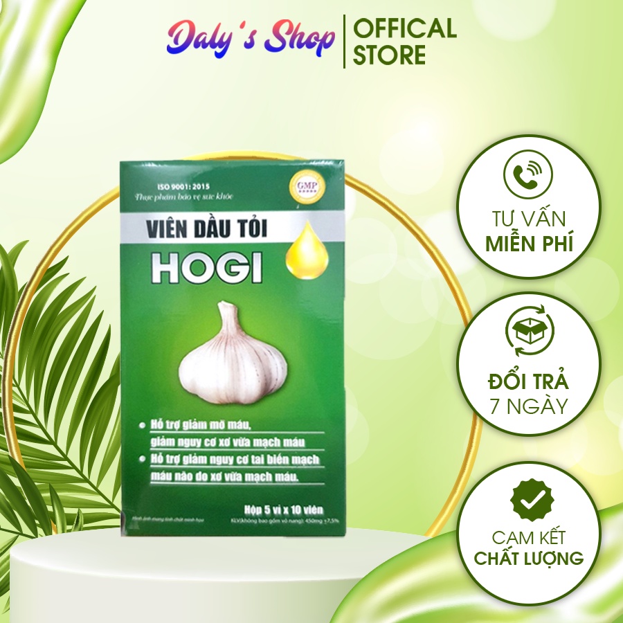 Viên dầu tỏi Hogi tăng sức đề kháng giảm nguy cơ tai biến - DT058