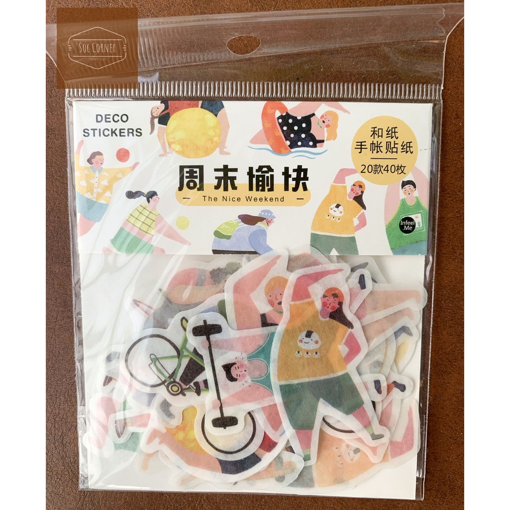 Set sticker 40 hình dán Nhật Bản