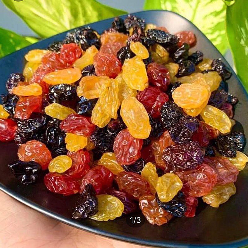 Nho Raisin Mỹ 3 màu 350G Hủ Pet - Trai Đẹp Snack