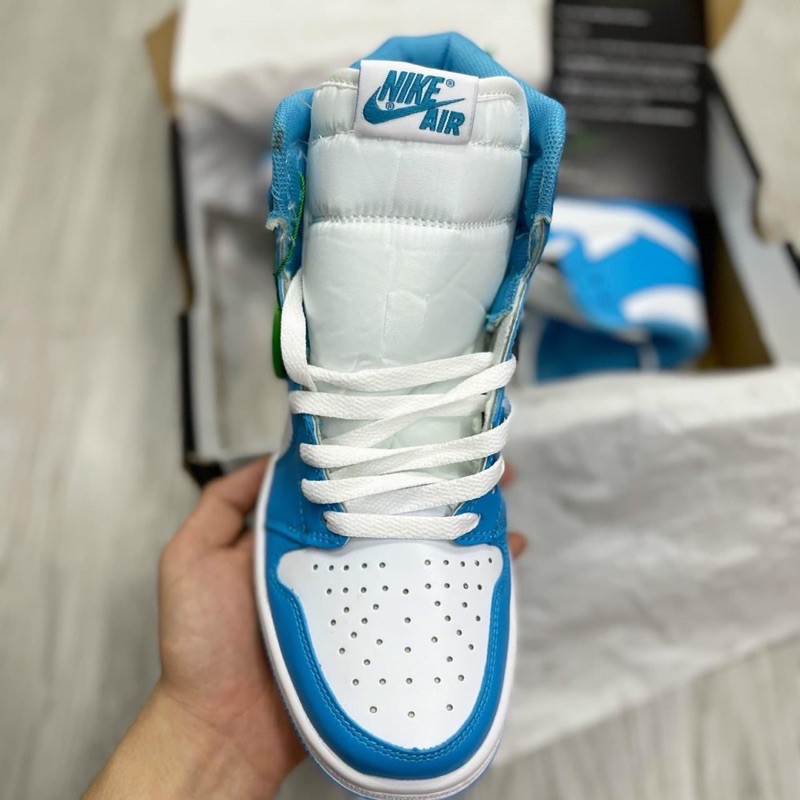 (FREESHIP+QUÀ TẶNG) Giày thể thao AIR JORDAN 1 Retro High UNC xanh trắng cổ cao cực đẹp | BigBuy360 - bigbuy360.vn