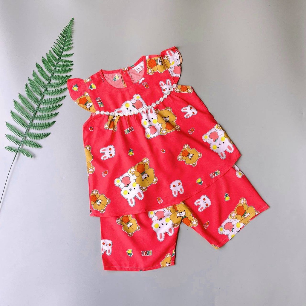 Bộ quần áo Bộ lanh/ Bộ tole CÁNH TIÊN lững cho bé gái ĐƯỢC CHỌN MẪU