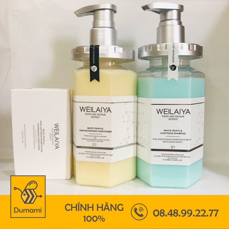 Bộ gội xả phục hồi đa tầng ủ nấm Truffle Weilaiya phục hồi tóc khô xơ, yếu, hư tổn