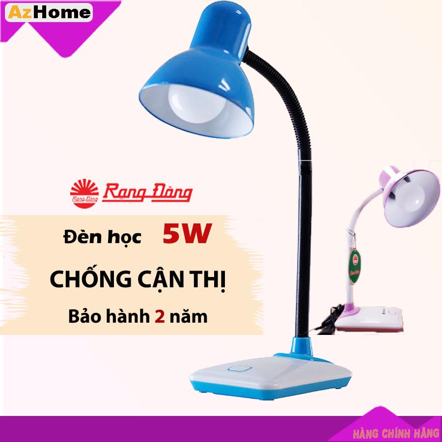 Đèn học Led chống cận thị để bàn Rạng Đông-5W-Bảo vệ Thị lực - ánh sáng Vàng -Model- RD-RL-26