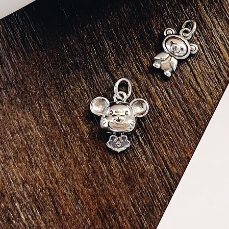 Charm Bạc 925-Chú Chuột Dễ Thương-KaT Jewelry