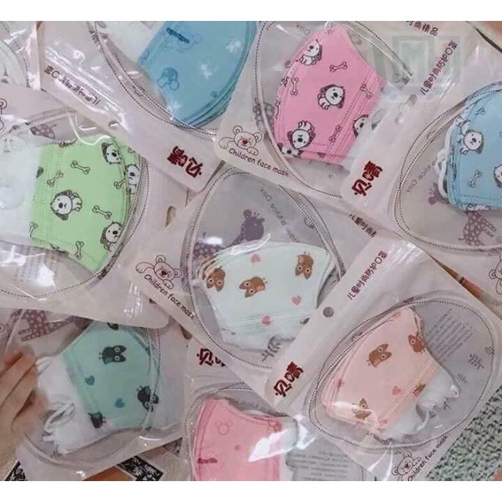 Khẩu trang kháng khuẩn xuất Nhật set 5 cái cho bé