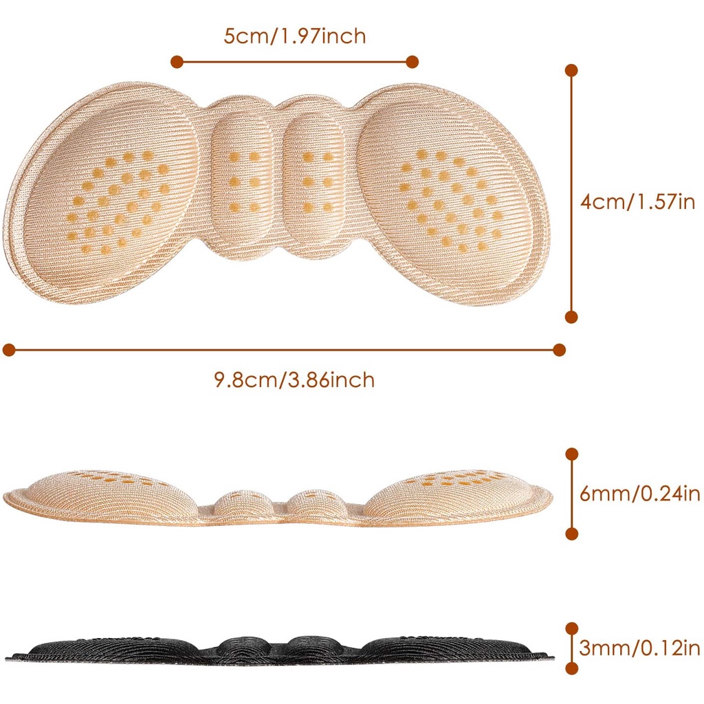 Miếng Lót Gót Giày Chống Trượt Giúp Cải Thiện Tình Trạng Phù Hợp Và Thoải Mái