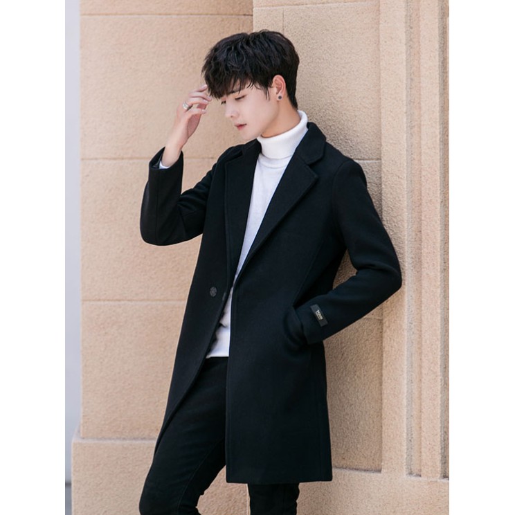 Áo khoác dạ nam dáng dài A171 | BigBuy360 - bigbuy360.vn