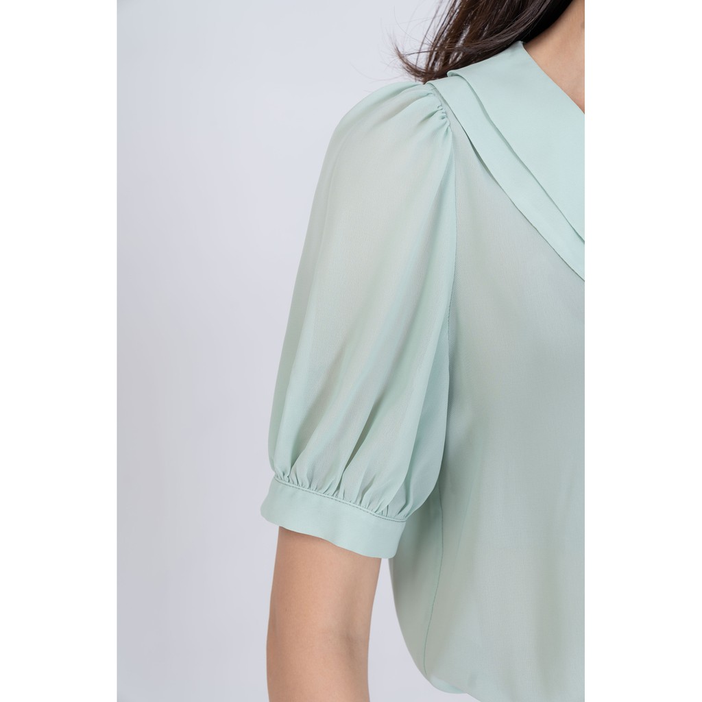 Áo sơ mi Nữ YODY có cổ 2 lớp phối nơ siêu xinh SCN4370