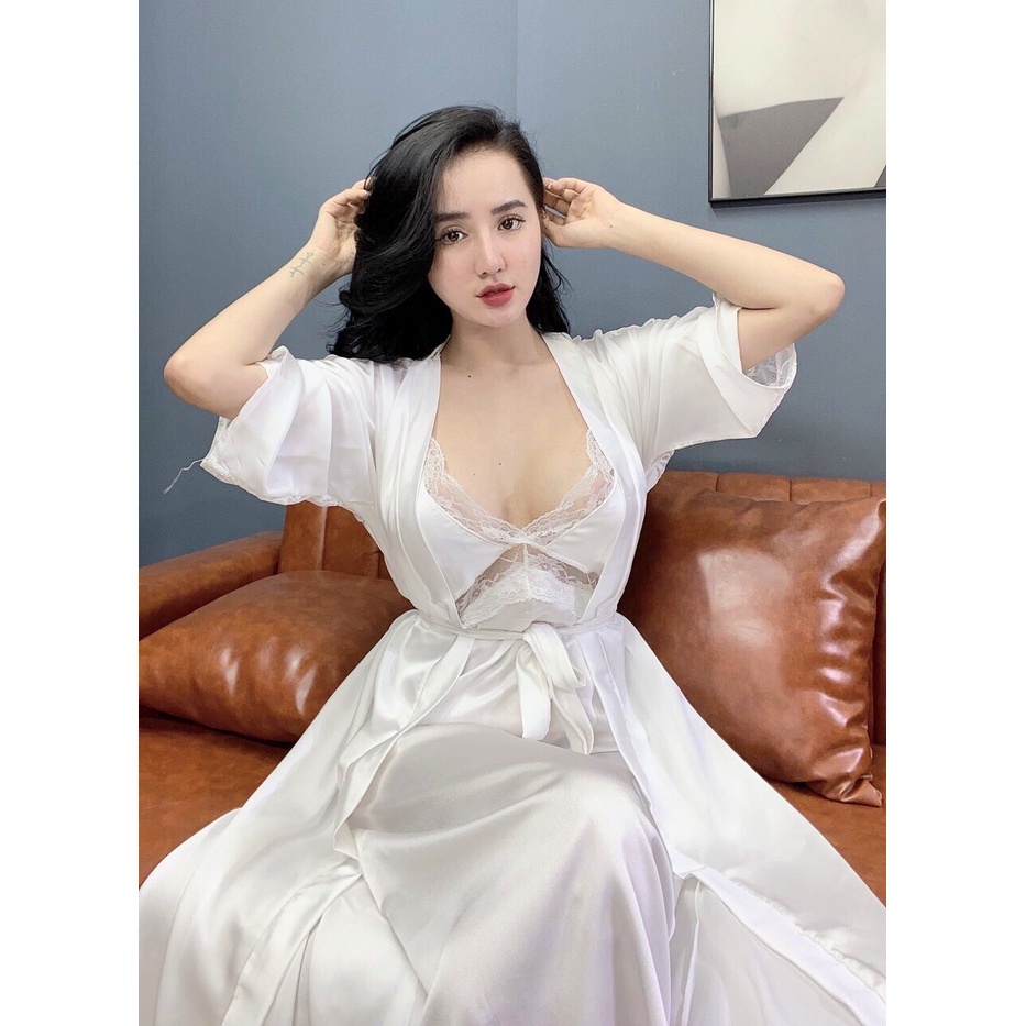 Đầm dài  Sexy lụa satin - latin Siêu Mát 3 màu ĐD101