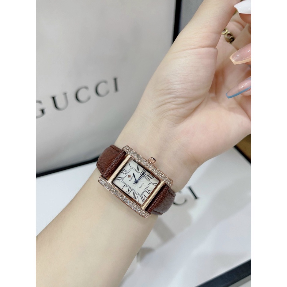 Đồng hồ nữ WWOOR, dây da mềm, hàng full box, thẻ bảo hành 12 tháng
