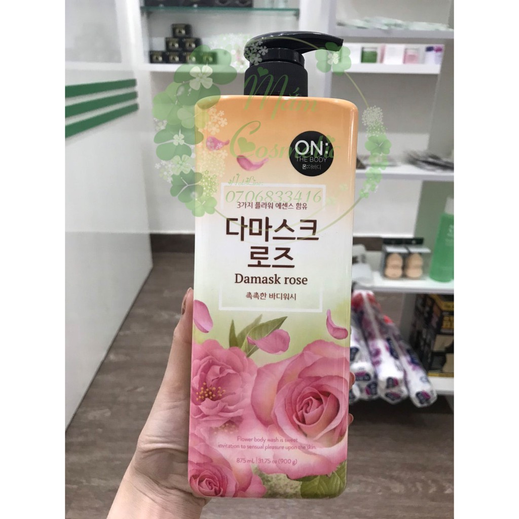 SỮA TẮM ON THE BODY HƯƠNG NƯỚC HOA 900ml-HÀNG CHÍNH HÃNG (Ảnh shop chụp)